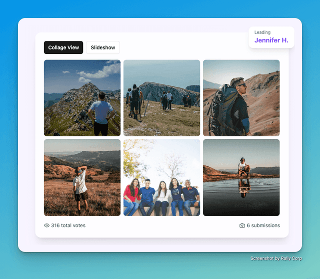 Photo contest voting game