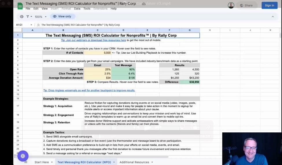 Free ROI Calculator for Nonprofit Text Messaging Campaigns