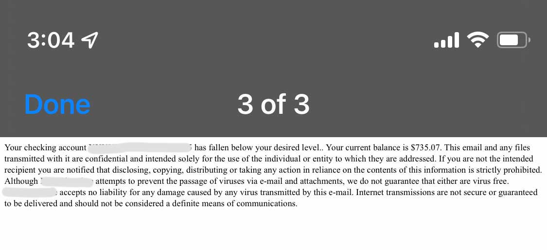 Screenshot of the actual attachment text with no design and just plain text.